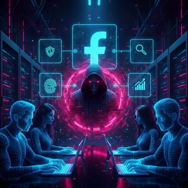 How we stop Facebook blackmail - cybersecurity team analyzing Facebook threats and implementing immediate response protocols to neutralize social media blackmail and protect victims