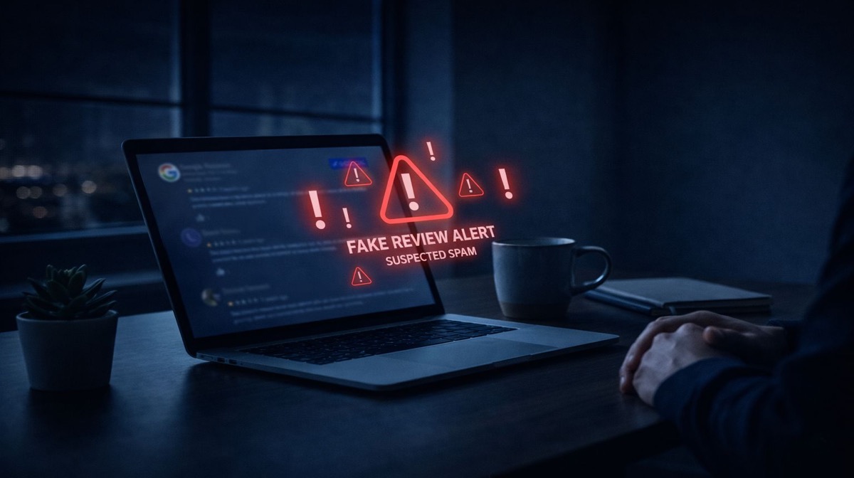 إزالة التقييمات المزيفة - لماذا التصرف بسرعة - تنبيهات التقييمات المزيفة وتحذيرات الرسائل المشبوهة التي تتطلب إجراء فوري