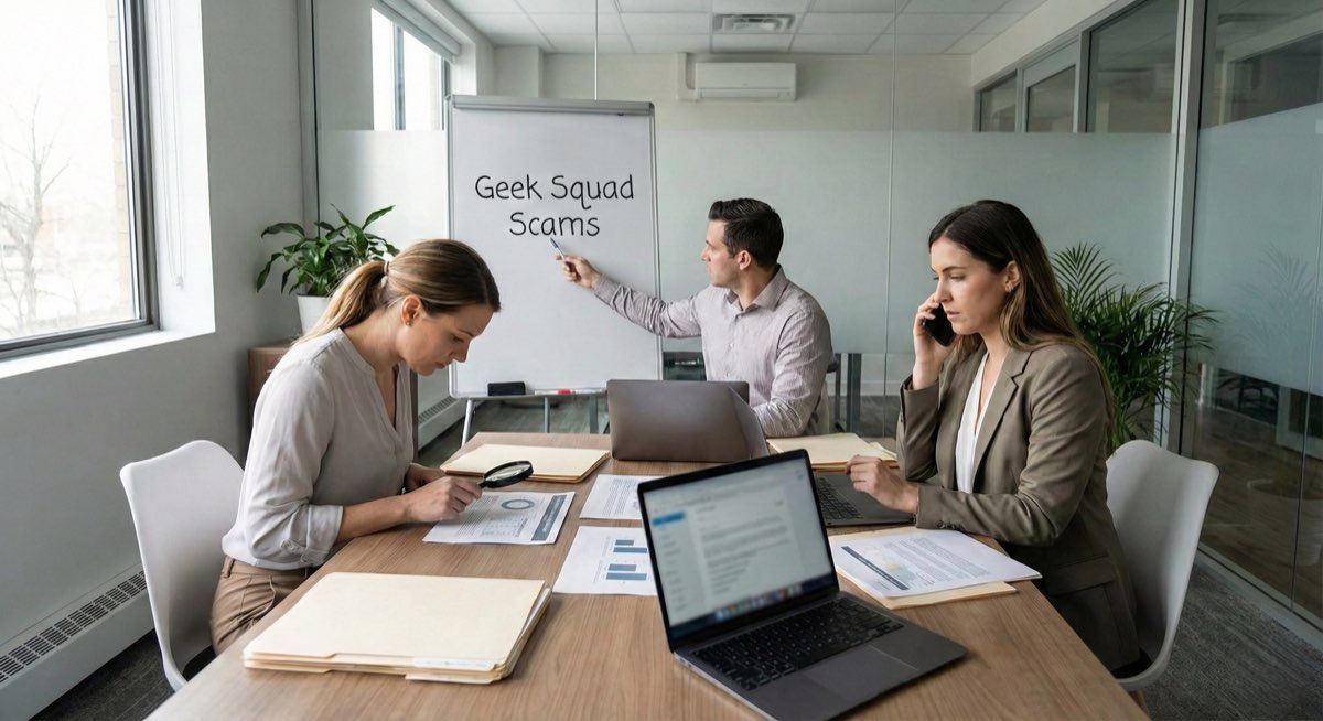 Geek Squad scam help - professional team investigating tech support fraud to protect victims
