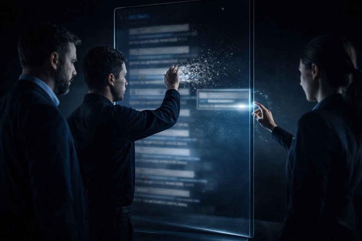 Google negatif görüntülenme kaldırma çözüm uzman içerik temizleme - profesyonel ekip holografik ekrandan olumsuz arama sonuçlarını kaldırıyor