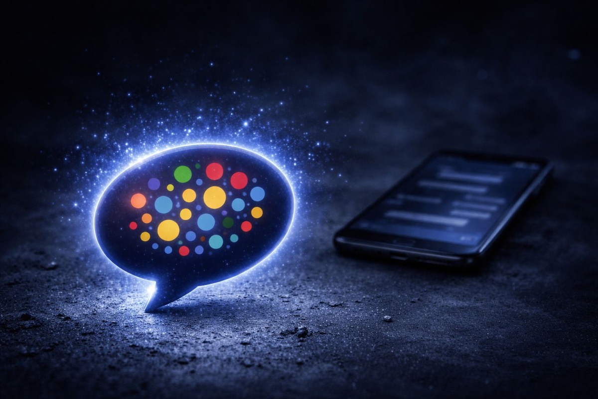 HelloTalk şantajı dil uygulaması tehdidi - renkli mesaj baloncuğu ve akıllı telefon ile dil öğrenme uygulamasından şantaj riski