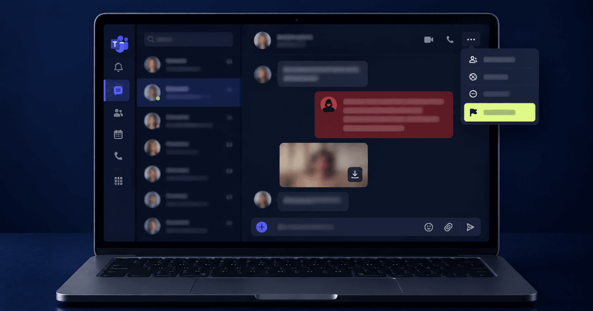 Jak zgłosić szantaż w Microsoft Teams