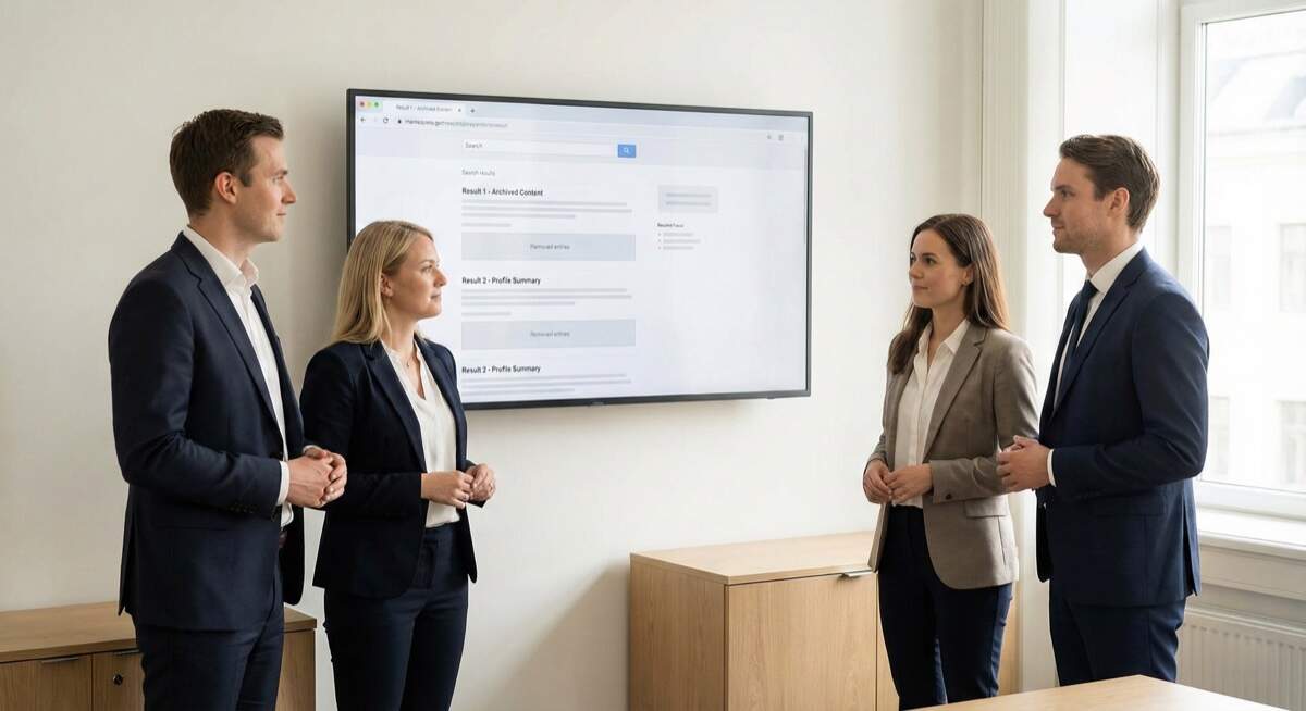 Negative content removal gets worse over time - business team in crisis meeting discussing negative online content timeline showing escalating reputation damage requiring immediate action