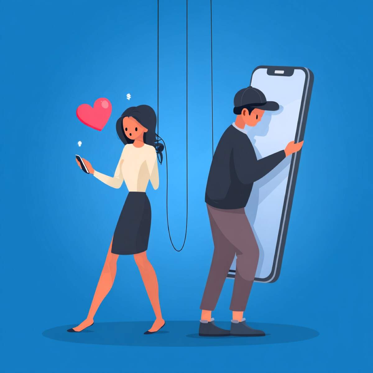 Pure dating app scams professional help - cybersecurity expert protecting victim from fake profile manipulation and hook-up fraud schemes