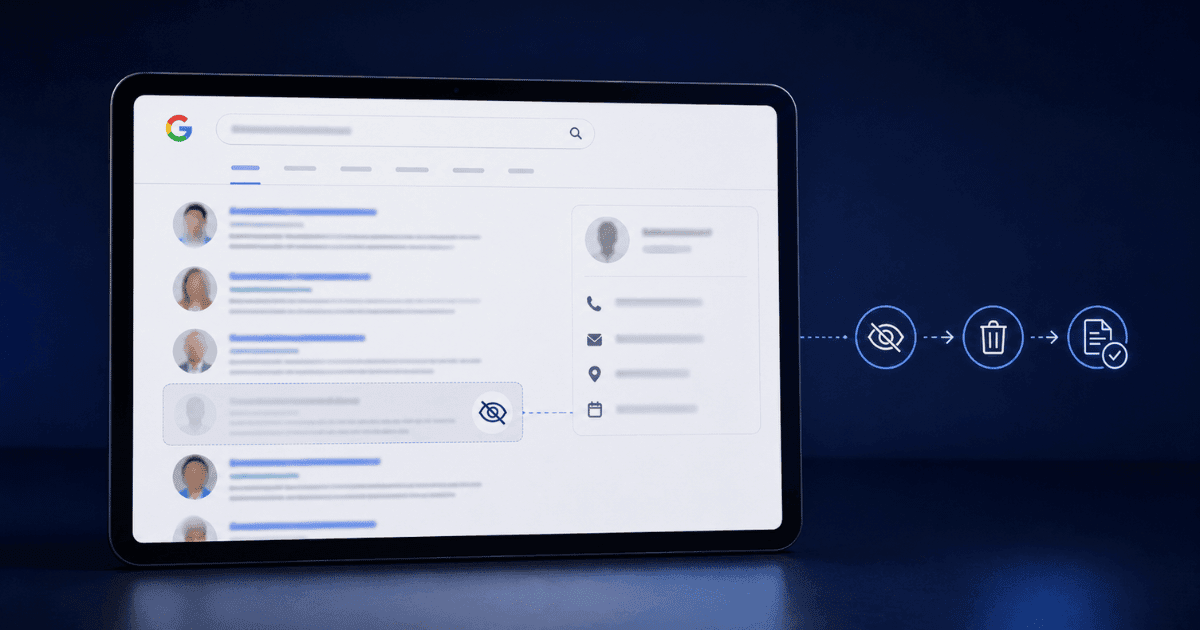 Removing Personal Information From Google Search: Beyond De-Indexing