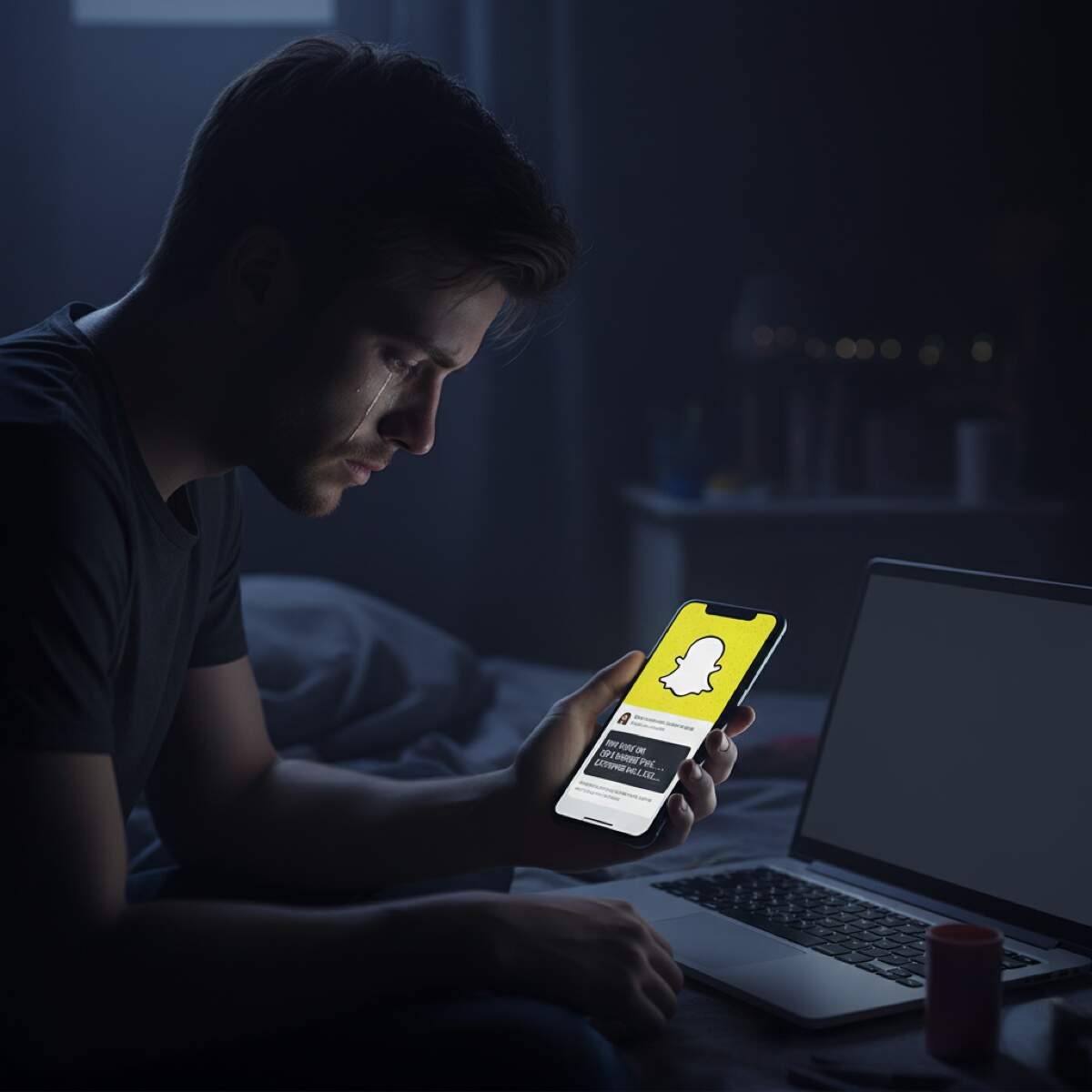 Snapchat blackmail victim threatened intimate photos - attackers exploiting disappearing message feature to blackmail users with personal content and demand payment