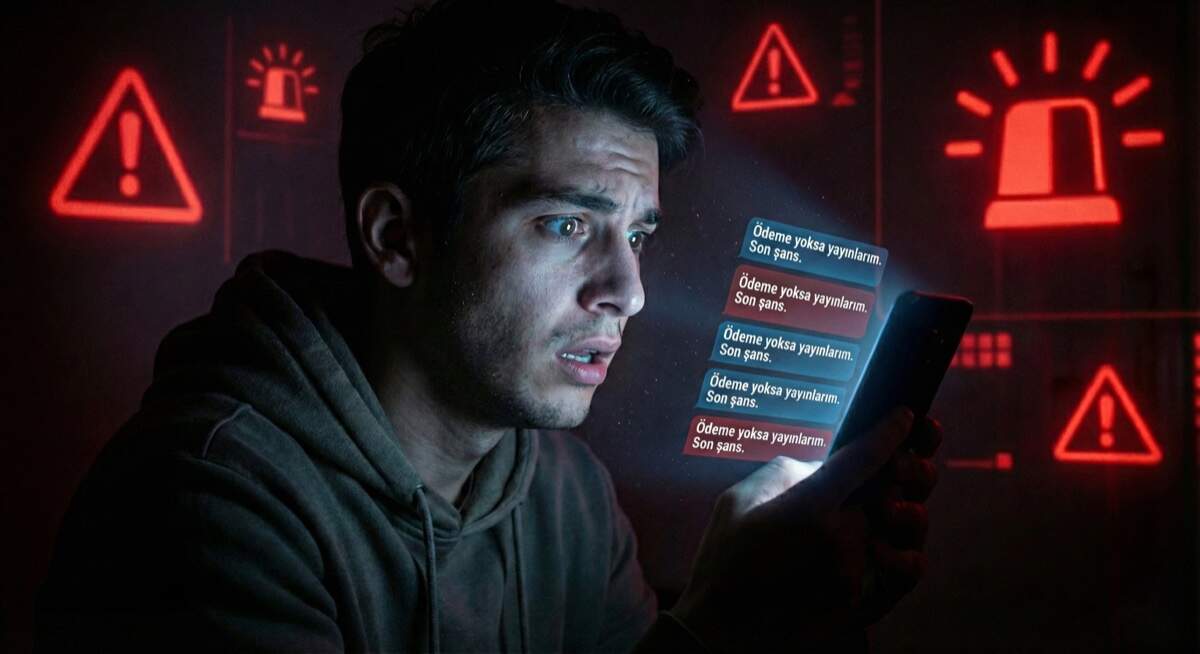 Somatch şantaj tehdit mesajları - telefonda 'Ödeme yoksa yayınlarım' tehdidi alan kurban ve acil uzman yardımı gerektiren flört uygulaması şantajı durumu