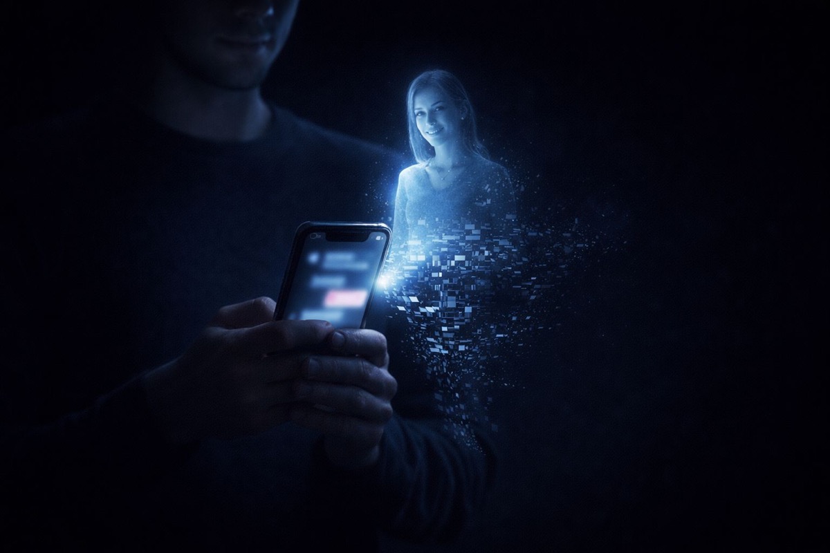 Zoosk şantajı sahte profil tuzağı - telefondan çıkan holografik sahte profil figürü ile flört uygulaması şantaj tehdidi